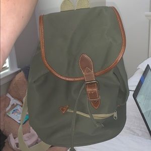 army/forest green backpack